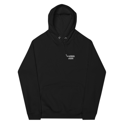 black beantana hoodie with embroidery from the front