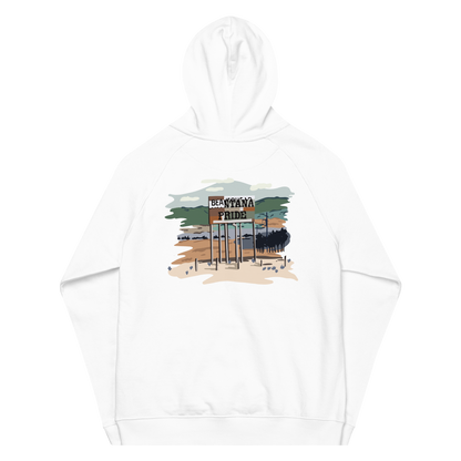 white beantana hoodie with embroidery from the black