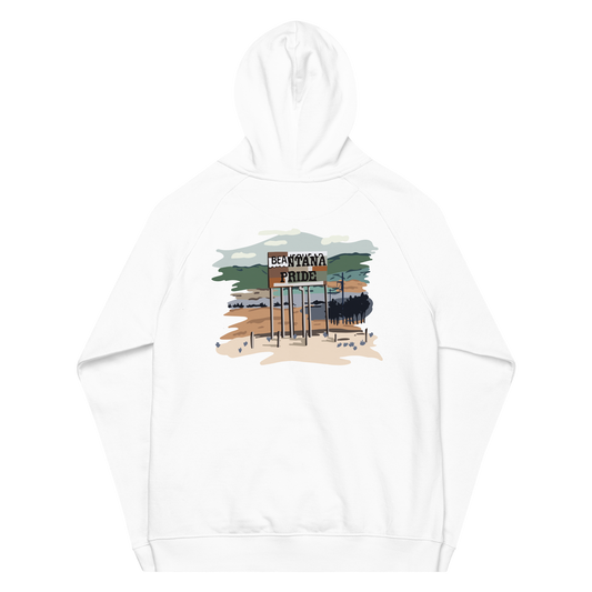 white beantana hoodie with embroidery from the black