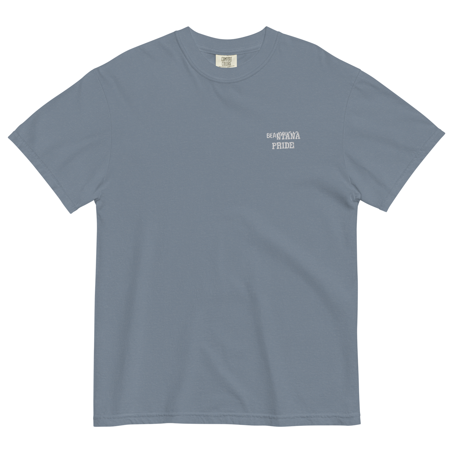 blue-jean beantana t-shirt with embroidery from the front