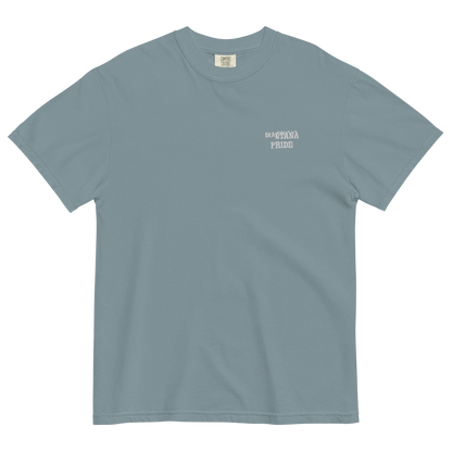 ice-blue beantana t-shirt with embroidery from the front