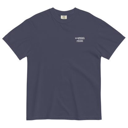 true-navy beantana t-shirt with embroidery from the front