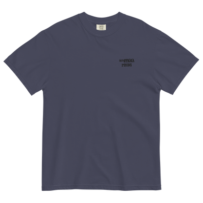 true-navy beantana t-shirt with embroidery from the front