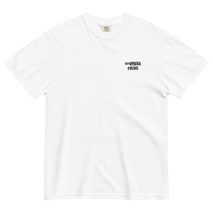 white beantana t-shirt with embroidery from the front